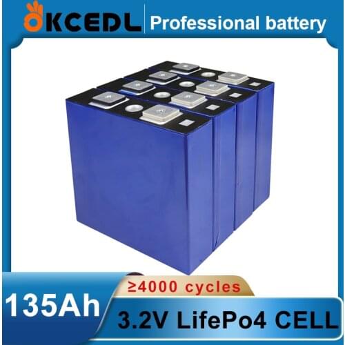 New 3.2v135ah lifepo4 rechargeable battery diy 12v 24v 36v 48v deep cycle lithium battery lithium iron phosphate battery pack
