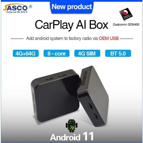 Mini Android Box Wireless Carplay Ai Box Car Multimedia Player 4+64G Audio Navigation For Volkswagen Kia Toyota Audi BMW