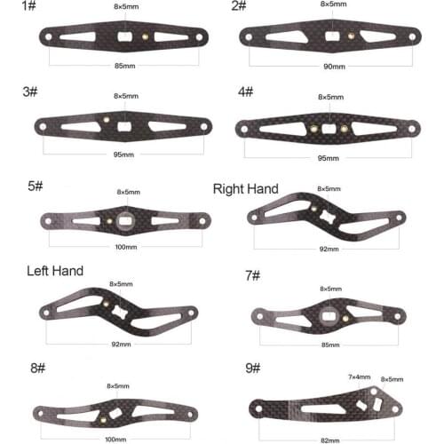 Anti-corrosion Carbon Fiber Knob Rocker Grip Fishing Reel Handle Tackle Tool