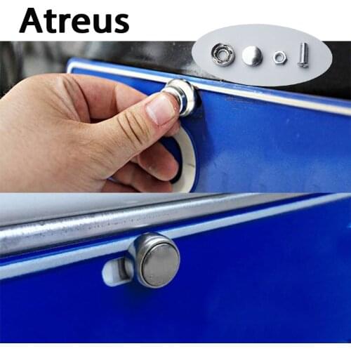 Atreus 16X Stainless steel Car License Plate Bolts Frame Chrome Screws for Ford Toyota Renault Jeep Opel Honda Nissan Mitsubishi