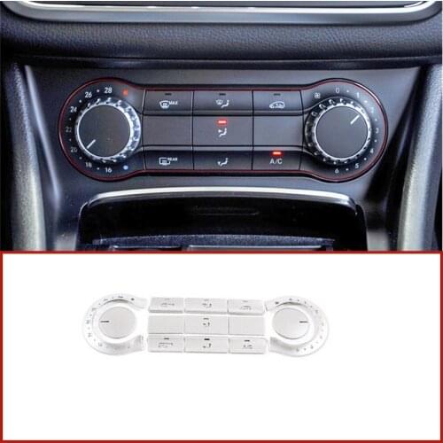 Car Center Console Air Conditioning Switch Button Stickers Decoration For Mercedes Benz A B Class W176 W246 CLA C117 GLA X156