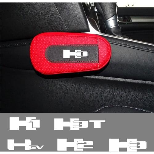 Car soft leather leg pads knee pads seat support elbow support For Hummer H1 H2 GMT 840 H2H H2 SUT H3 H3T HEV Car Accessorie