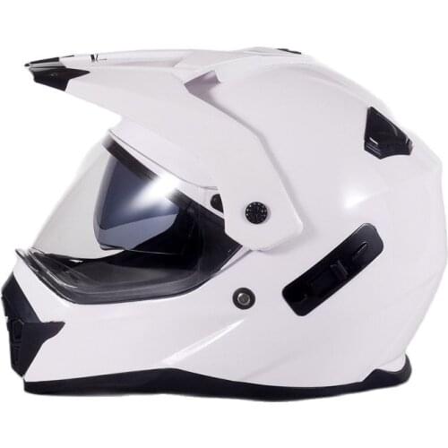 Free shipping Dirt Bike Helmet Off-Road Full Face Helmet for ATV Motocross MX Enduro Quad Sport, Magic beads, Large white