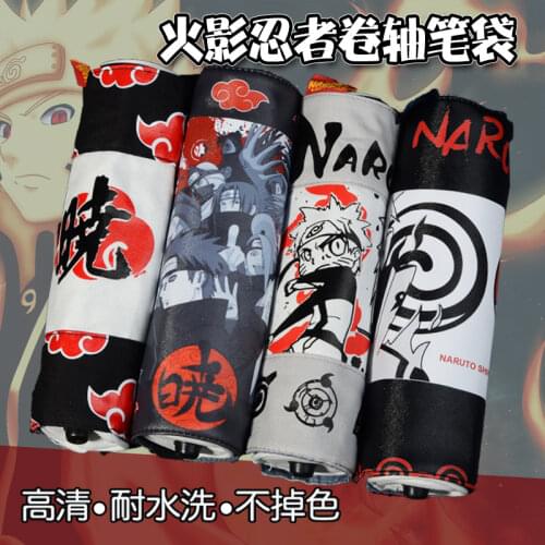 Anime Creative Naruto Scroll Pencil Case Canvas Large Capacity Student School Supplies Very Cool