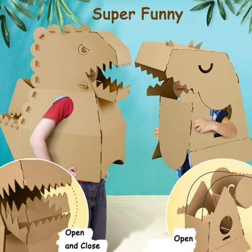 New DIY Graffiti Cardboard Toy Corrugated Paper 3D Puzzle Coloring Assembled Model Kid Handmade Paper House Educational Toy