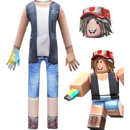 Halloween Costume for Kids Anime Pocket Devs Robloxing Cosplay Bodysuit Boys Character Carnival Party Clothes Zentai Disfraces