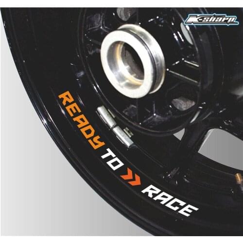 Motorcycle Styling Wheel Tire logo creative rim inner side decals Decorative sticker suitable for KTM READY TO RACE sticker