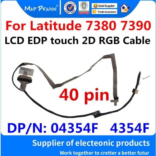 Laptop NEW original LCD EDP touch 2D RGB cable 13.3 "LCD Video Cable For Dell Latitude 7380 7390 E7380 E7390 CAZ50 04354F 4354F
