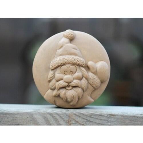 New Product!!1pcs Father Christmas(R1867) Silicone Handmade Soap Mold Crafts DIY Mould