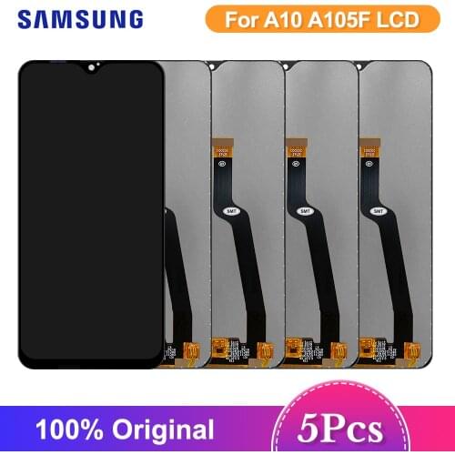 5 Pcs Original Screen For Samsung Galaxy A10 LCD Display Touch Screen Digitizer Assesmbly For Samsung A105 SM-A105F SM-A105FN