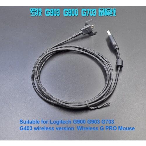 ORIGINAL USB charging mouse cable for Logitech G900 G903 G703 G403 wireless version G PRO Gaming Mouse Nylon thread weaving Wire