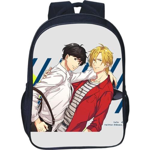 Anime Banana Fish Backpack Teenage Large-capacity School Bag Boys Girls Bookbag Men Travel Mochila Casual Rucksack Women Bag