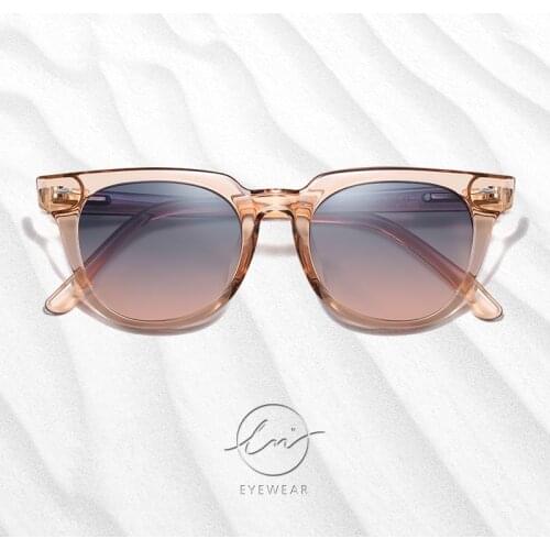 LM New Vintage Polarized Sunglasses Women Men Transparent Frame Candy Color Lens Glasses Classic Retro Outdoor Lentes De Sol