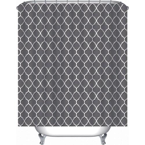 Mordern shower curtain 3D Print Bathroom Curtains Waterproof Mildew Proof with Hooks