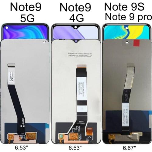 LCD For Xiaomi Redmi Note 9 M2003J15 LCD Display+Touch Screen Assembly Replacement For Note 9S M2003J6A1G LCD