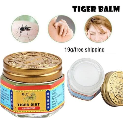 100% Original Thailand Pain killer Tiger Ointment White Balm Ointment Muscle Pain Relief Ointment Soothe itch
