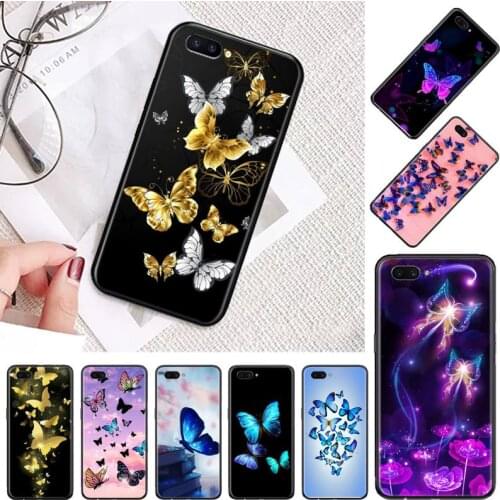 Beautiful butterfly shiny animal Phone Case For OPPO A ax 3 5 3 37 57 59 37 73 75 83 71 2018 11 1k s PRO cover funda coque