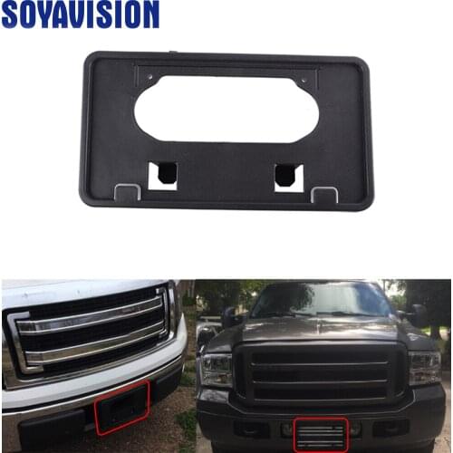 Black Plastic Front License Plate holder Bumper Mounting Bracket bumper Pad for Ford F150 2009 2010 2011 2012 2013 2014