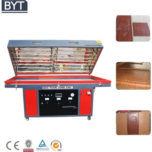 Wood veneer 3d foil vacuum press machine for wood door cabinet