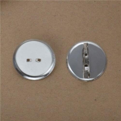 50pcs/lot Iron Disc Shaped Brooch Base with Safety Pins Metal Round DIY Jewelry Findings Accessories 13/19/24/29mm Wholesale