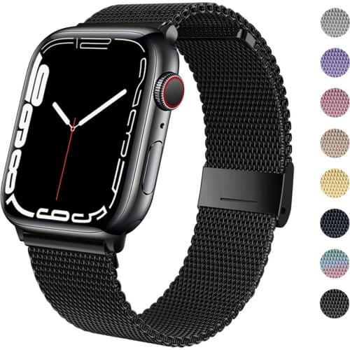 Strap For Apple watch band 44mm 40mm iWatch 38mm 42mm Metal Magnetic loop Stainless Steel Bracelet Apple watch Serie se 6 5 4 3