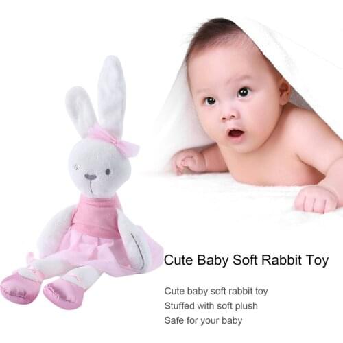 Baby Soft Comforter Soothing Towel Toys Cute Long Ears Rabbit Doll For Children Animal Sleeping Mate Kids Stuffed Plush Doll Toy