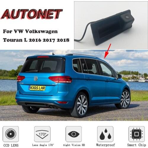 AUTONET Rear View camera For VW Volkswagen Touran L 2016 2017 2018/Original Factory Style /Trunk Handle HD night visioin Camera