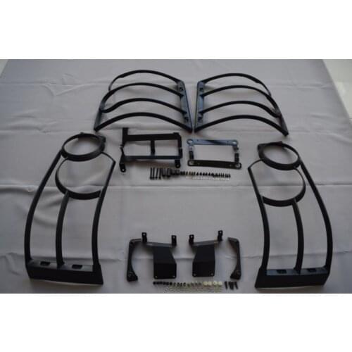 ABS Car Front Headlight + Rear Tail Light Lamp Cover Trim For Land Rover Range Rover Sport 2006-2009