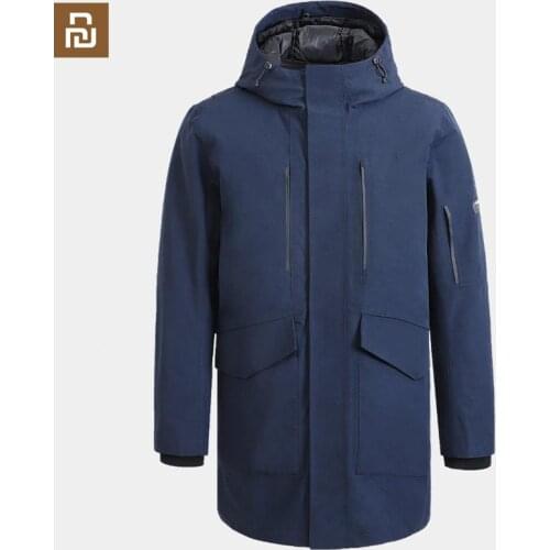 Youpin outdoor leisure mid-length three-in-one down jacket winter cotton clothing warm waterproof cotton clothing