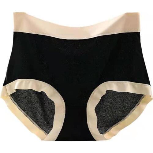 Silk Womens Panties Brief Undepants High Waist Soft Breathable Plus Big Size Seamless Summer Intimates for Ladies