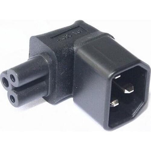LBSC IEC 320 C14 To C5 Female Laptop Printer Power angled Adatper Connector