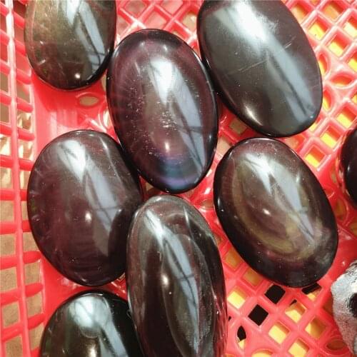 0.5kgs 5-9pcs natural obsidian palm stone for home decoration wholesale price