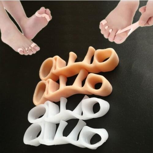 1Pairs Orthotic Gel Toe Separators Spacer Straightener Bunion Foot For Overlapping Toes Bunion Pain