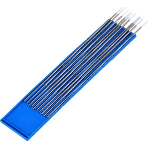 10pcs 0.8% Zirconiated WZ8 White TIG Welding Tungsten Electrode 1.6 x 150mm