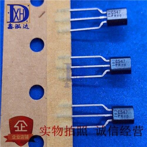 10Pcs/Lot BC547 C547 NPN 45V 100mA New+Original TRIODE TO-92 Direct purchase