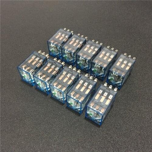 10pcs MY3NJ DC 12V 24V 110V 220V AC Coil Power Relay General Purpose Mini Relays 11 Pins 3NO 3NC 5A HH53P MY3N-J
