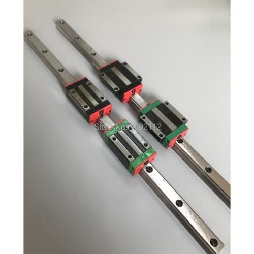 3pcs linear guide rail HGR15 - 300mm with 3pcs linear block carriage HGW15CC for CNC parts