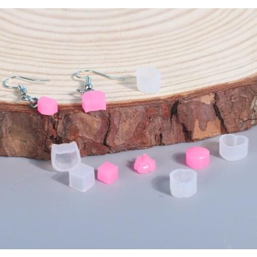 6PCS/bag Heart Cat Paw Pattern Exquisite Earrings Silicone Resin Mold For Handmade DIY Jewelry Earring Pendant Making Tools