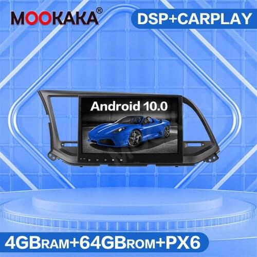 4G SIM LTE Android 10.0 64GB Car Multimedia Player For HYUNDAI Elantra 2016-2019 Audio Auto Radio Stereo GPS Navigation Headunit