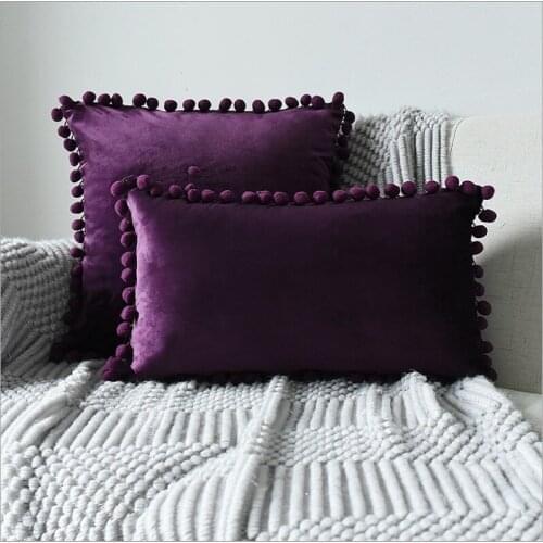 Topfinel Velvet Cute decorative pillowcase Small pleats Cover Cases throw pillows Cushion Covers For Home Sofa Seat Chair
