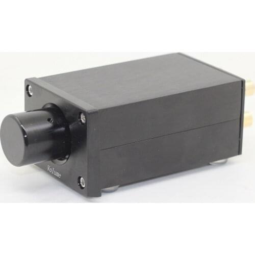 FV3 High Precision Passive Preamp Volumn Control Chassis Preamplifier Case Speaker Mini Size ALPS27 ALPS16 S16816 RCA