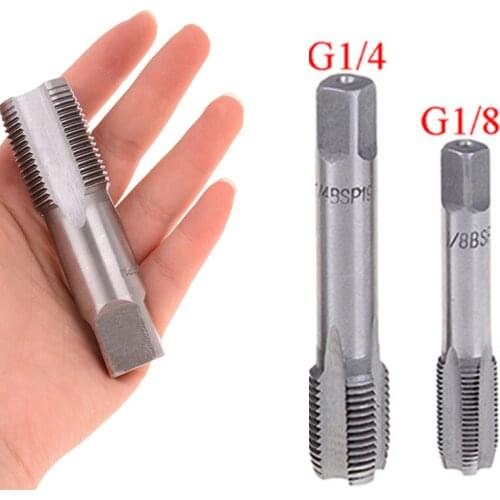 G1/8 1/4 HSS Taper Pipe Tap BSP Metal Screw Thread Cutting Tools High Quality Steel