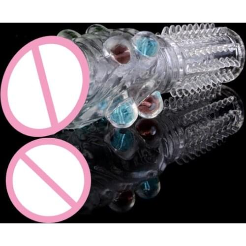 BOLD Extend Reusable Penis Delay Impotence contraceptive condom extension G Spot soft beads penis sleeve Sex toys for Men