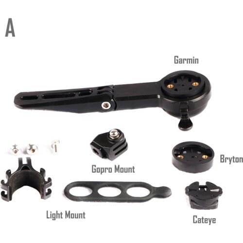 Bicycle Computer Mount With Bike Bell Speedometer GPS Gopro Sport Camera Holder For GARMIN CATEYE Bryton 4 in 1