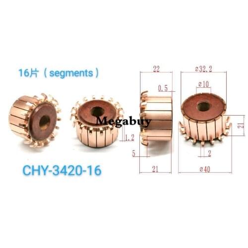 10x32.2x22mm 16p Copper Bars Alternator Electric Motor Commutator Copper Commutator Armature Commutator
