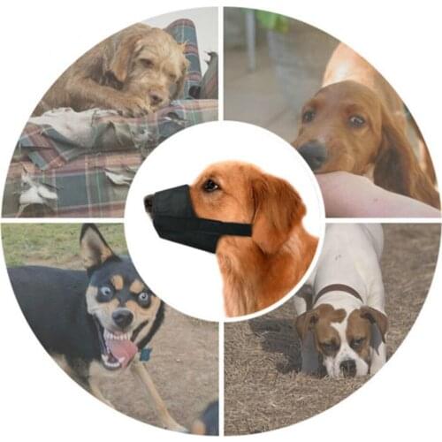 Nylon Breathable Dog Mouth Mask Adjustable Safety Muzzle Outdoor Pet Walking Freedom Tools Training Products