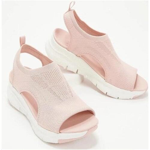 2021 New Chunky Shoes Women Flock Ankle Boots Platform Stretch Fabric Booties Ladies Autumn Short Boots Zapatos De Mujer 35-40