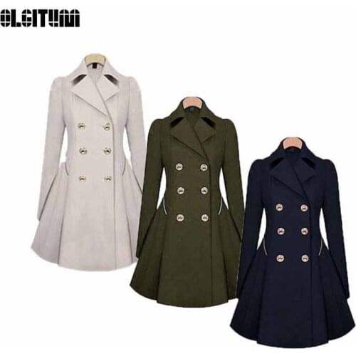 Женские классические плащи OLGITUM China At AliExpress