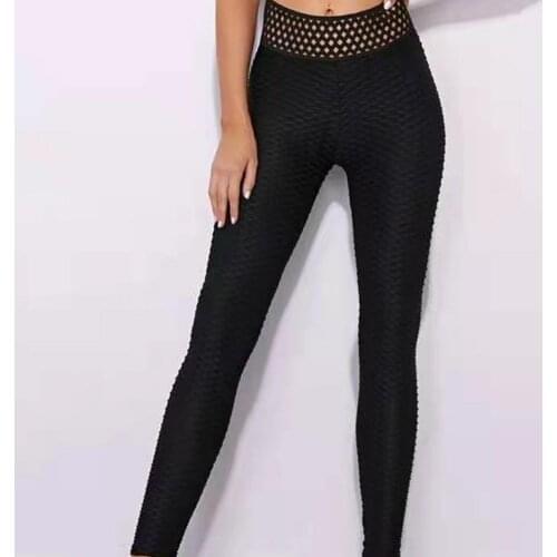 Perzik Hip Workout Butt Lifting Leggings Mesh Hoge Taille Yoga Broek Fitness Outdoor Leisure Ademend