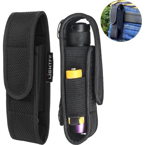 Tactical Molle Flashlight Pouch LED Torch Holster Nylon Waist Pack Outdoor Hunting Camping Duty Flashlight Belt Holder T410 T310